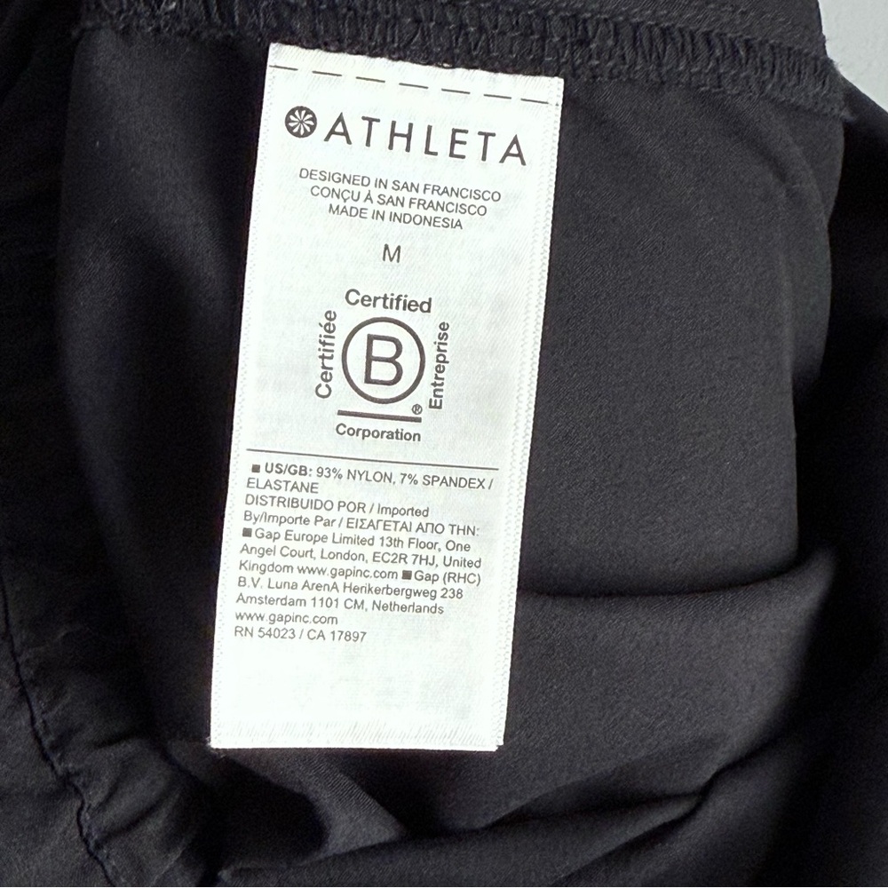 Athleta Flex Jumpsuit Black Size 12 588230 Cinch Wide Leg Outdoor Travel - Picture 14 of 16